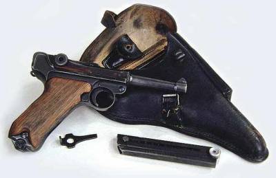 9мм пистолет системы Борхардт-Люгера образца 1908 года. (P-08)
