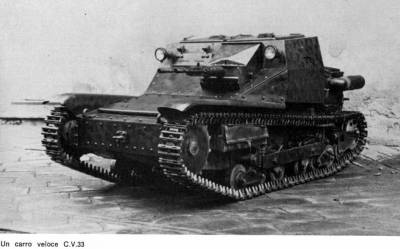 Итальянский лёгкий танк (танкетка) Carro veloce CV 3/33