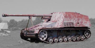 Немецкая самоходно-артиллерийская установка класса истребитель танков Nashorn (Hornisse)