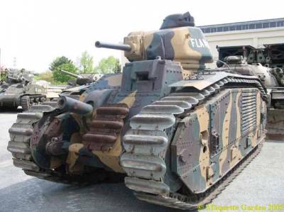 Французский средний танк Schneider-Renault Char B1