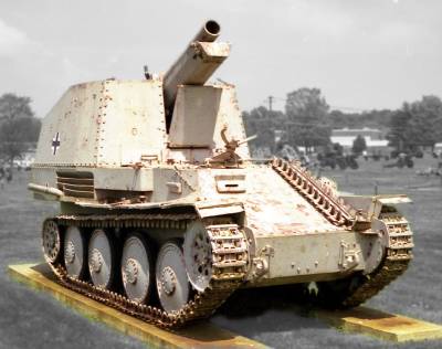 Немецкая самоходно-артиллерийская установка класса самоходных гаубиц Grille (Sturmpanzer 38(t))