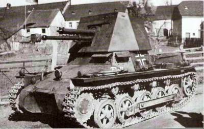 Немецкая самоходно-артиллерийская установка класса истребитель танков Panzerjäger I