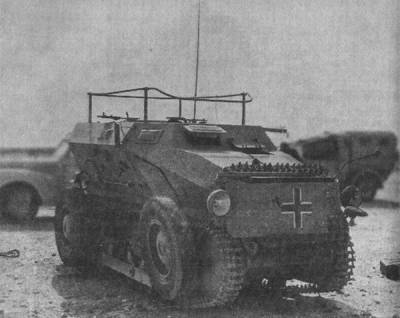 Австрийский/немецкий средний колёсно-гусеничный бронетранспортёр Mittlerer Gepanzerter Beobachtungskraftwagen Sd.Kfz.254 / Saurer RK-7