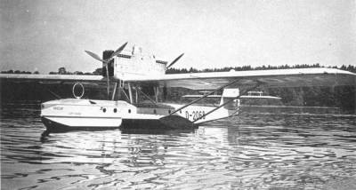 Немецкая четырехместная летающая лодка и дальний разведчик Dornier Do.15