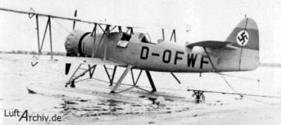 Немецкий катапультный разведчик и патрульный гидроплан Focke Wulf Fw.62